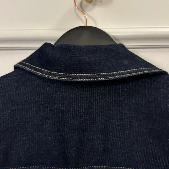 Liverpool Dark Blue Denim Jacket belted - Picture 6 of 7